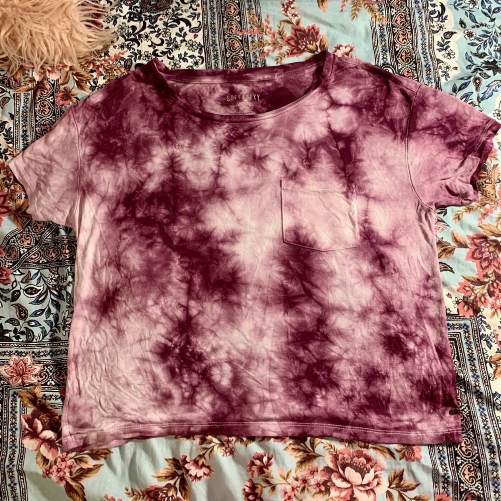Soft & Sexy Purple Tie Dye Shirt